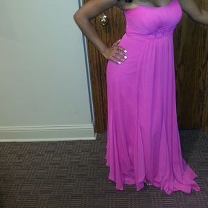 David's Bridal begonia formal dress